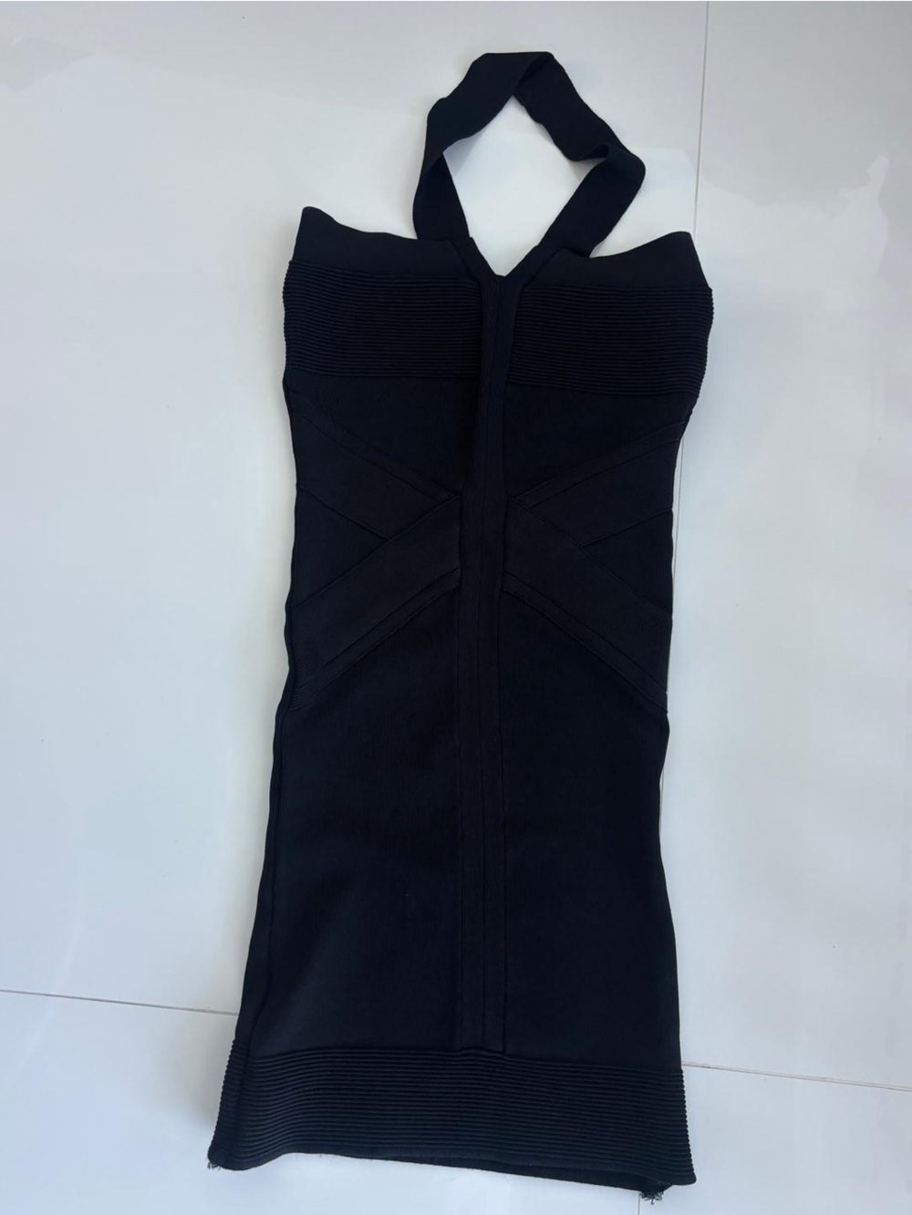 Faith Connexion Ribbed Bandage Halter Dress